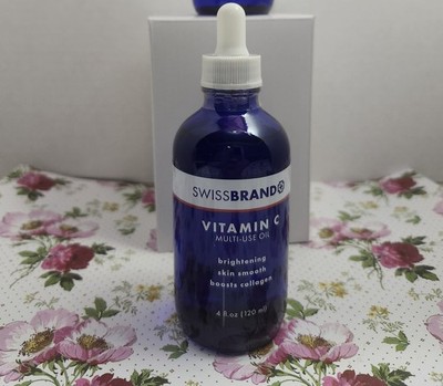 Swiss Brand VITAMIN C Multi-Use Oil - NEW SEALED 120ML - Brighten Smooth Boosts
