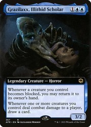 Grazilaxx, Illithid Scholar (Extended Art) #367 Foil - Adventures in the Forgotten Realms
