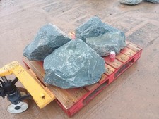  3 Large Granite Garden Rocks ,Rockery Stone Boulders ..182,178,146 kg