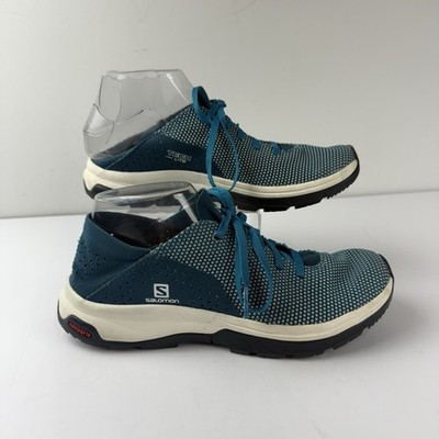 Salomon Womens 7 Tech Lite Water Shoes Icy Morn Teal/Aqua Lace Up Waterproof