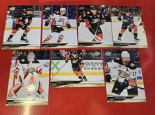 2024-25 Upper Deck Series 1 Anaheim Ducks Base No SP Veteran Team Set of 7 Cards