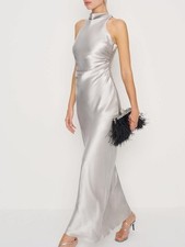 NWT Reformation  Anaiis Silk Maxi Dress in Moonlight Size 4