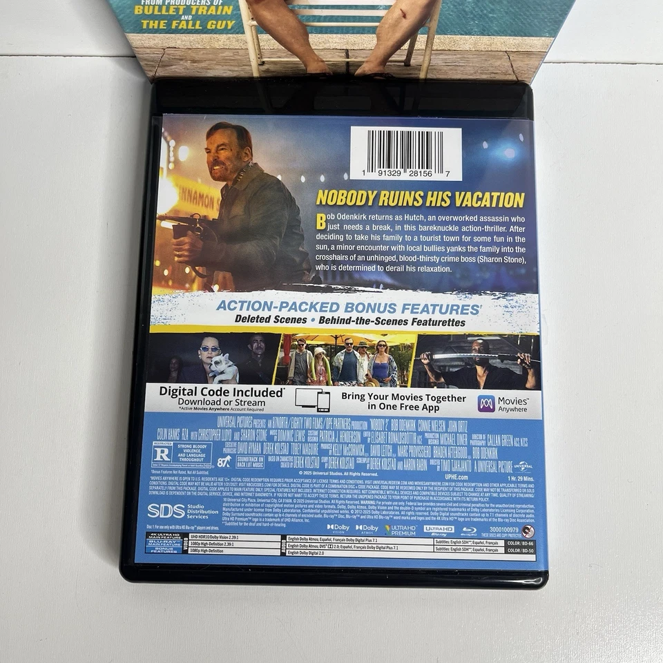 NOBODY 2 4K ULTRA HD + BLU RAY 2 DISC SET + SLIPCOVER SLEEVE COLLECTOR EDITION Foto 3 de 4