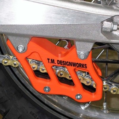 TM Design Works Factory Edition 2 Rear Chain Guides Orange RCG-KT3-OR