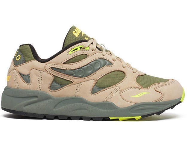 Saucony Grid Shadow Premium Avocado Beige S70846-2 Mens New