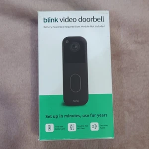 Blink Video Doorbell Black, Battery, Wi-Fi, Alexa, HD View, Two-Way Audio