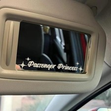 5 Pack Passenger Princess Stickers Funny Car Decal Accessories Rearview White