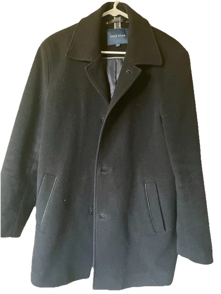 Шерстяная куртка Cole Haan Цвет черный Размер Small (Добро пожаловать) - Изображение 4 из 4