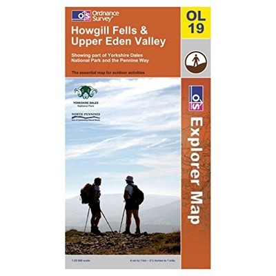 Howgill Fells and Upper Eden Valley (Exp... by Ordnance Survey Sheet map, folded