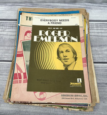 LOT OF 41 VINTAGE SHEET MUSIC DATED 1906 - 1950'S