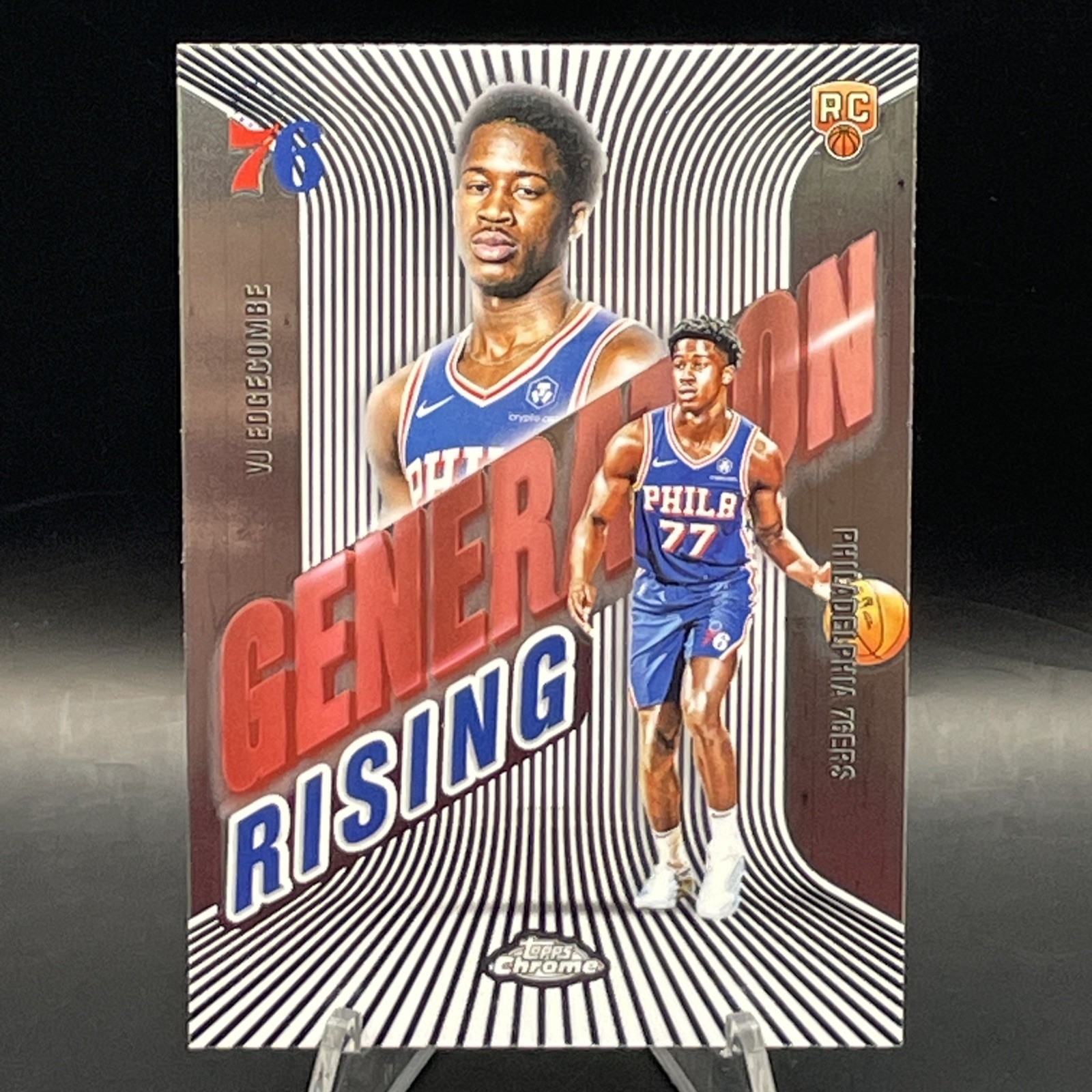 2025-26 Topps Chrome Generation Rising #GR-3 VJ Edgecombe Rookie 76ers