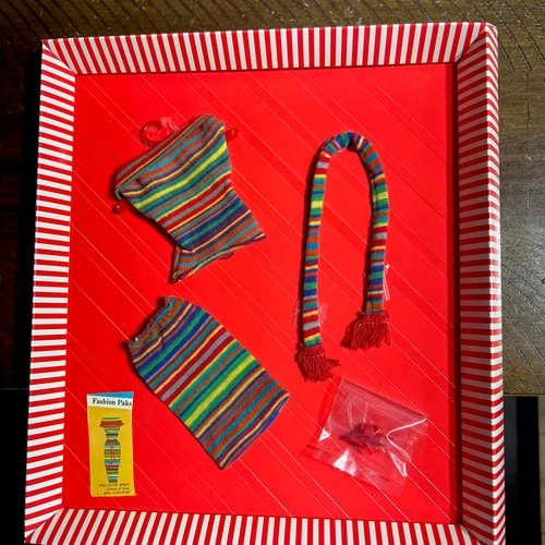 Vintage Barbie Spectator Sport PAK Skirt, Top /Scarf,Japan Heels!