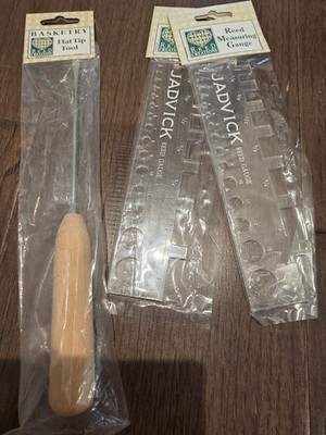 Reed Creations Flat Tip Tool/Two Gauge Rulers, Basket Making