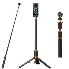 2 in 1 Action Camera Invisible Selfie Stick Tripod for Insta360 X5/X4/X3-48" ...