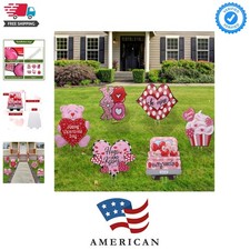 6 Pieces Valentines Day Decorations Outdoor Valentine's Day Yard Stakes Sign ...