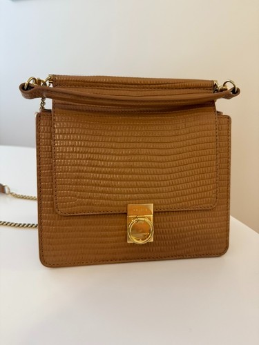 Polene Numero Sept Mini, Tan Lizard