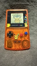 Nintendo Game Boy Color Console System Pokemon - New Shell Transparent Orange