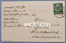 # Schlesien - Neujahr AK 1935 mit Landpoststempel Groß Walditz über Bunzlau