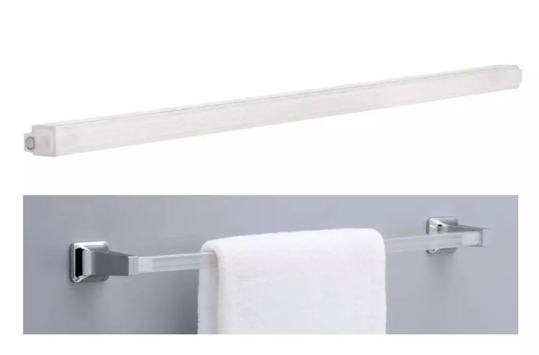 24 Inch Towel Bar Rod Replacement Plastic Spring Loaded End