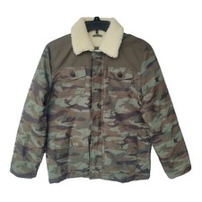 ABERCROMBIE  FITCH A F Kids Youth Jacket 15/16 Military Camo Combat Field New