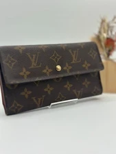 LOUIS VUITTON M61217 Monogram Portefeuille International Folding Long Wallet