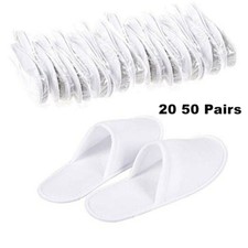20 50 Pairs Spa Hotel Guest Slippers Toe Towelling Disposable