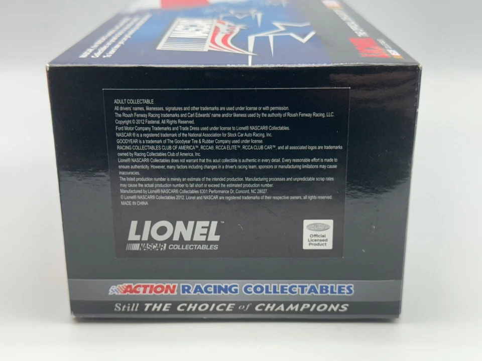 Acción Lionel #99 Carl Edwards Fastenal Nascar Unites Color Cromo 2012 Fusión Foto 3 de 4