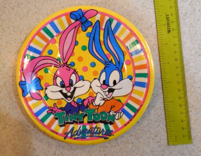 Tiny Toons Adventures Paper Plates Buster & Babs New sealed 8 Plates Beach