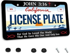 John 316 Christian Religious License Plate Frame