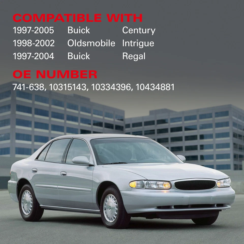 For 1997-2005 Buick Century Power Window Regulator Front Right w/Motor 741-638 Foto 4 de 4