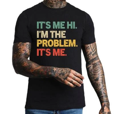 FRUIT OF THE LOOM Camiseta Unisex Taylor Eras Tour 2024 Swiftie Festival It's Me Hi I'm The Problem