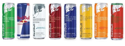 Red Bull Energy Drink 12 ounce(pack of 9) Choose your flavor or try ...