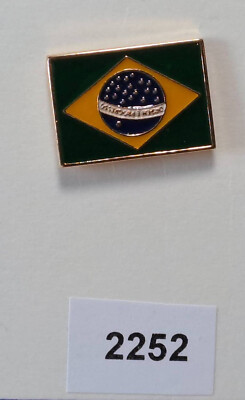 Anstecknadel Pin Flagge Brasilien, Ordem e Progresso, 2252