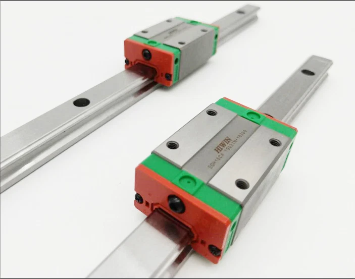 Guía de riel lineal HIWIN 15 mm EGR15 L300-2000 mm bloque de riel EGH15CA automatización CNC Foto 2 de 4