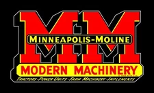 Minneapolis Moline Modern Machinery Vintage Recreated - Sticker Decal