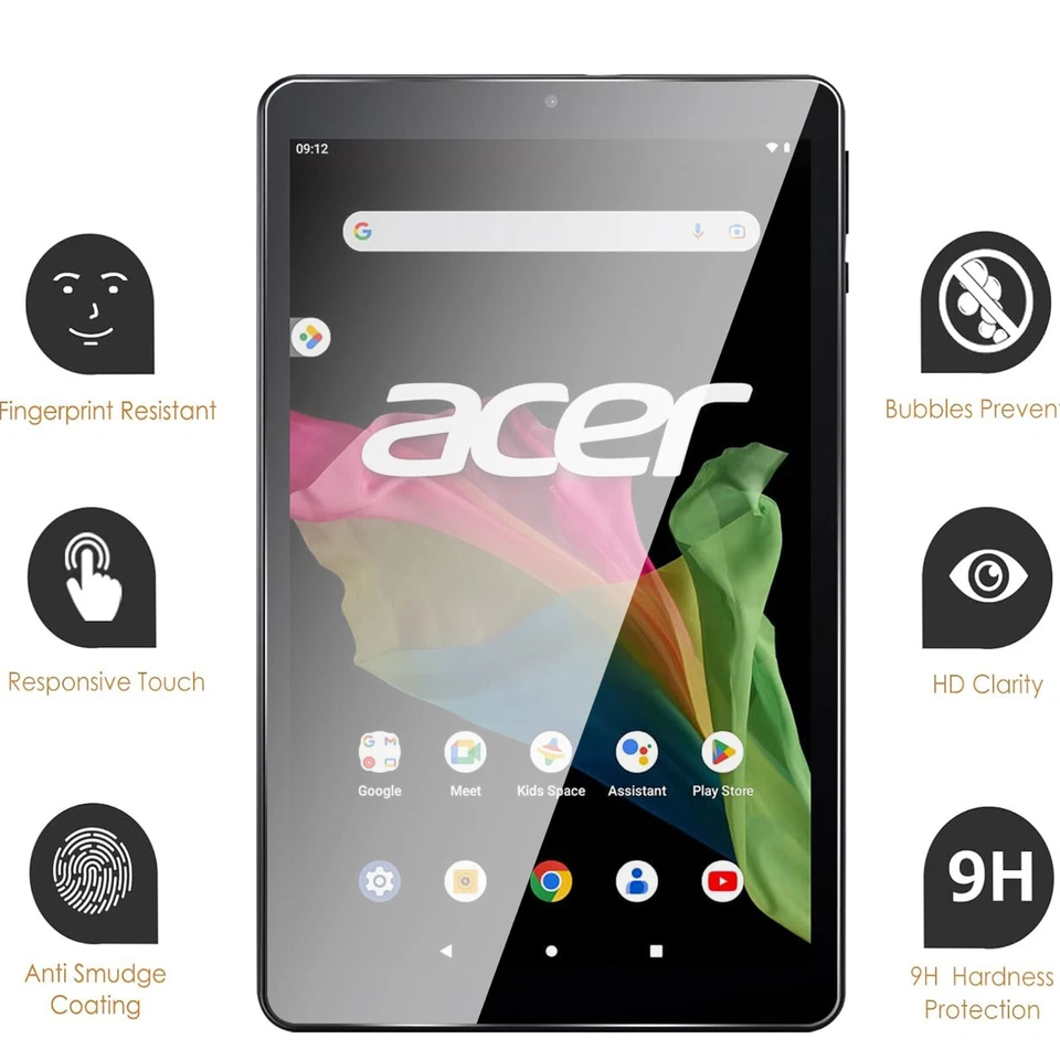 For Acer Iconia Tab A10 Tablet 10.1" Ultra Clear 9H HD Hardness Screen Protector - Image 2 of 4