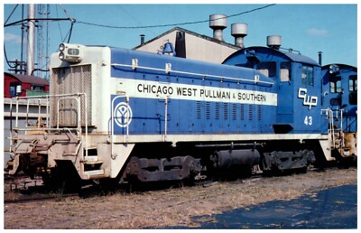 Railroad Train #43 Chicago West Pullman & Southern EMD Switcher 