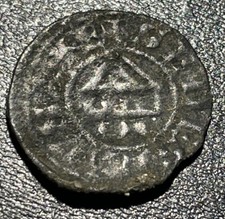 13th Century Switzerland Waadt (Vaud) Lausanne Bistum Anonymous Denier .97g Coin