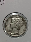 1943  MERCURY DIME  XF/AU Choice  D/337