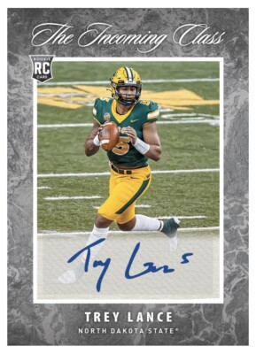 2021 Instant Trey Lance - The Incoming Class - 1st Rookie Auto SSP #/99 ENCASED!