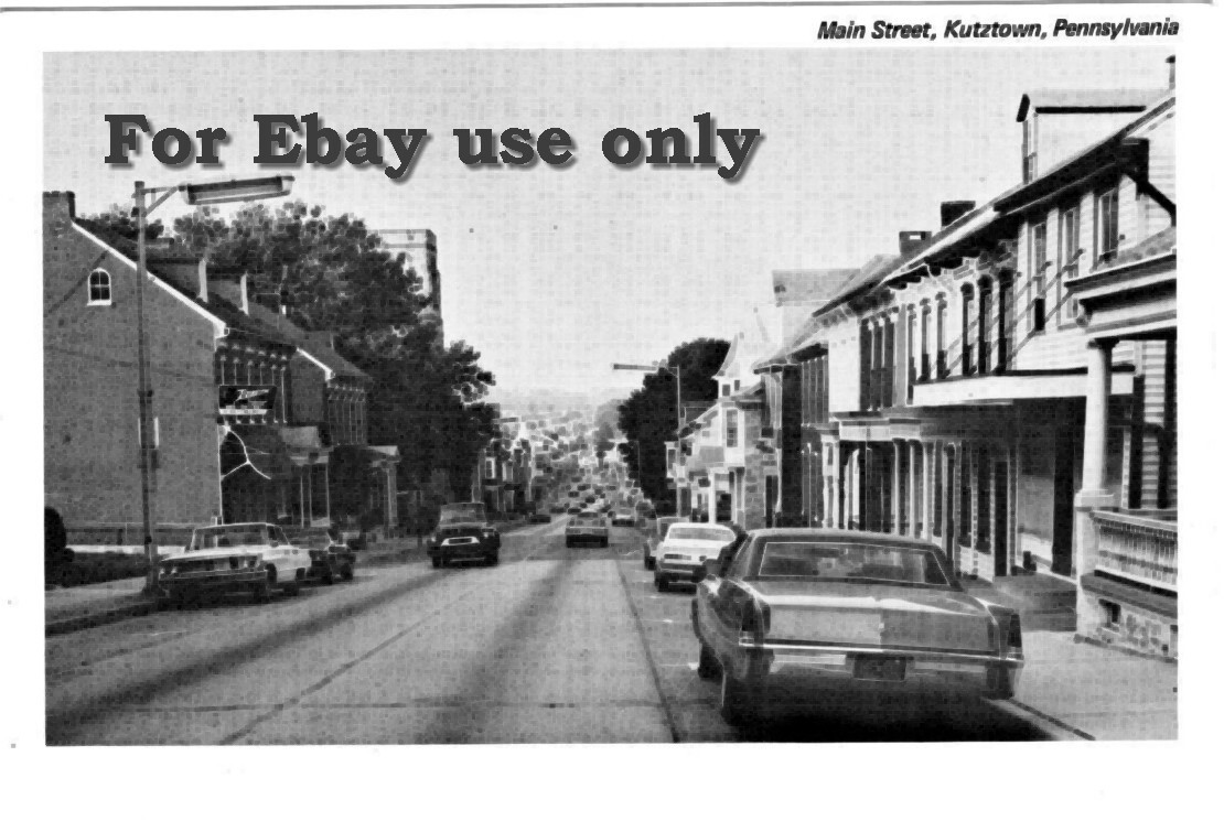 Kutztown, Reading, PA postcard Main Street College town
