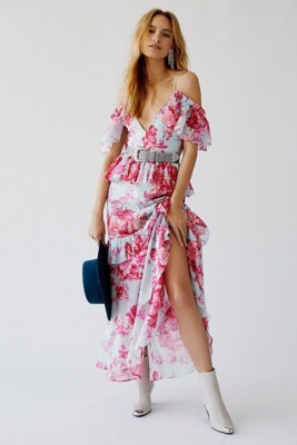 Free People Alice McCall Pink Flamingo Maxi Dress Size 8 $595 | eBay