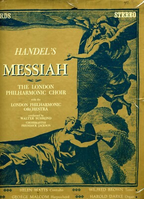 Handel's Messiah 33LP 4 Record Box Set- London Philharmonic Orch