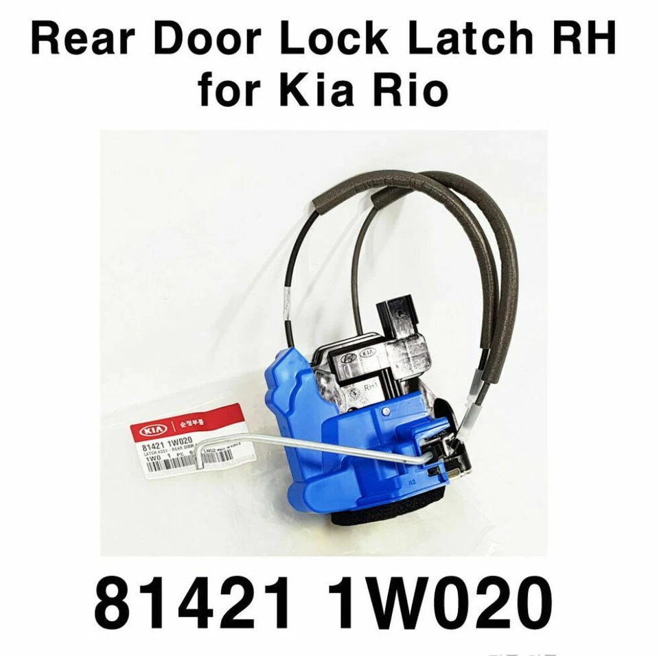 Cierre de cerradura de puerta trasera lado derecho del pasajero OEM 814211W020 para Kia Rio 2012-2017 Foto 2 de 4