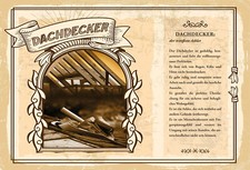 Blechschild 18x12 Dachdecker tritt fest Athlet Wand Deko Bar Kneipe Sammler Gesc