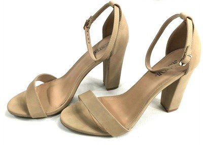 nude 4 inch heels
