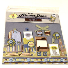 Hot Off the Press Almost Done Scrapbook Page Kit Family Friends Card Making NEW