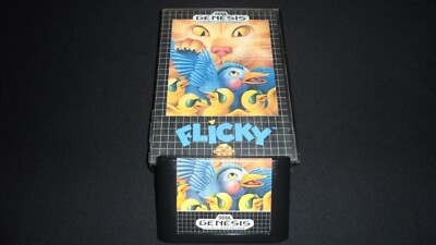 FLICKY WITH BOX AUTHENTIC (Sega Genesis, 1991)