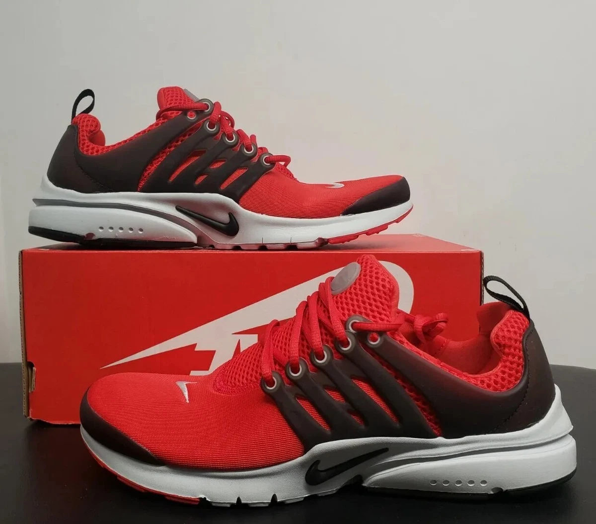 Red nike sales prestos womens