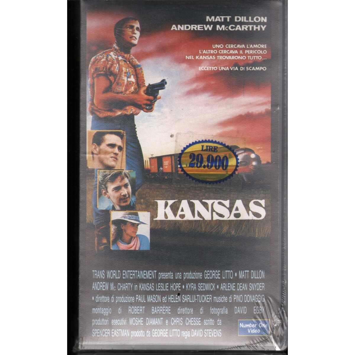 Kansas VHS David Stevens Univideo - CN54122 Sealed